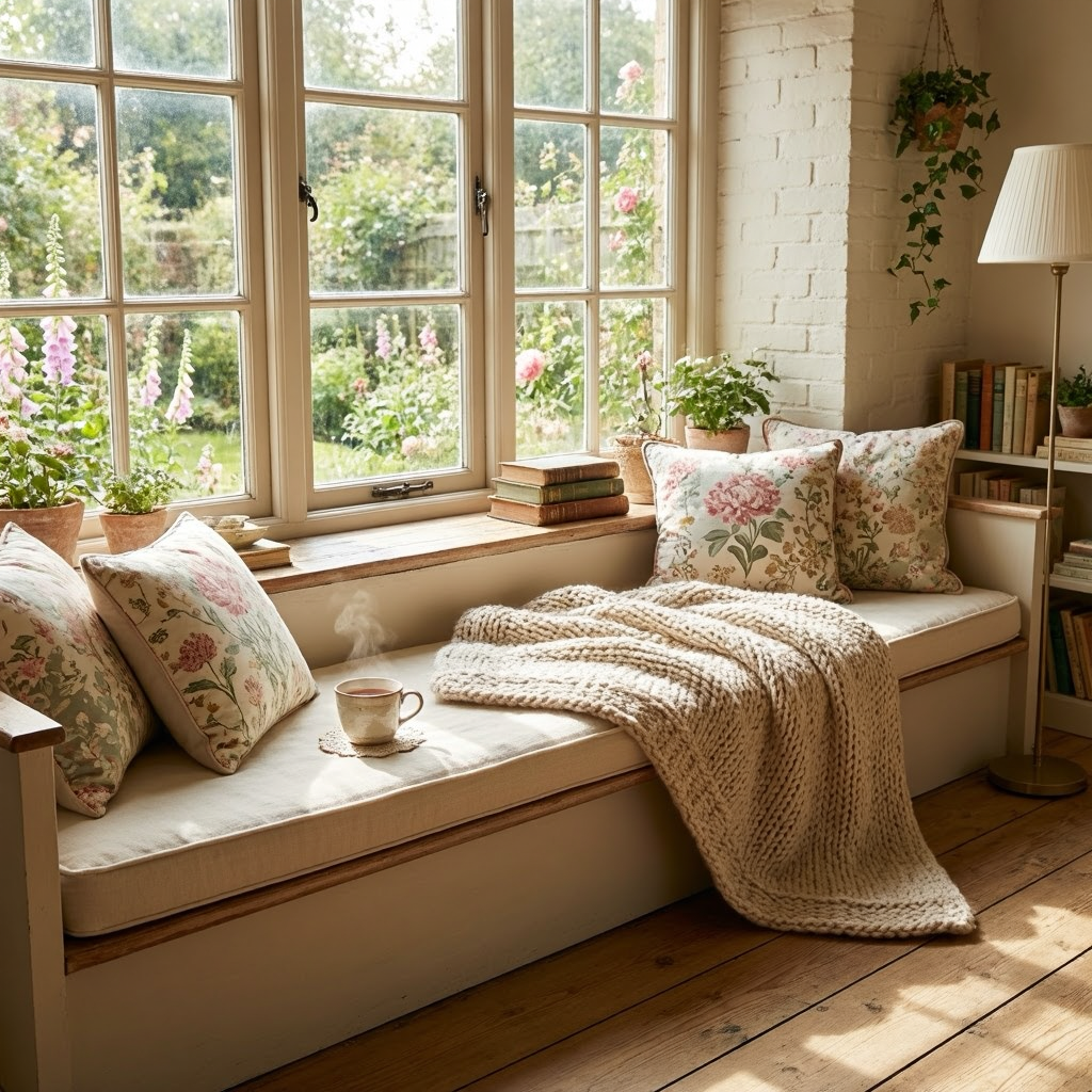 cozy window reading nook inspiring beautiful cottagecore living room ideas and decor
